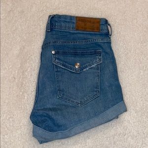 H&M Rolled up Denim Shorts